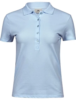 Tee Jays TJ 145 Dámske luxusné polo tričko z hrubého strečového piqué 18.0145 svetlo modré