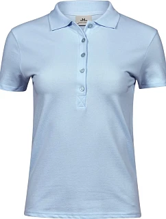 TJ 145 Dámské luxusní těžké strečové piqué polo model 22448777 light blue - Tee Jays