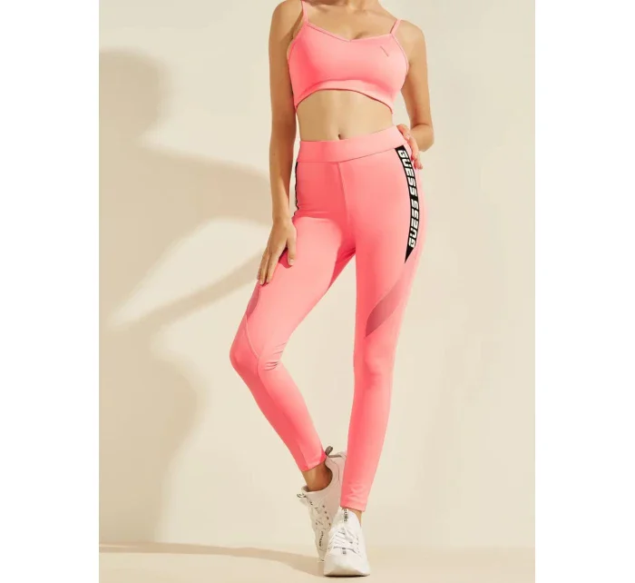 Dámske športové legíny O1GA54MC03W - AMPM - Neónovo ružové - Guess