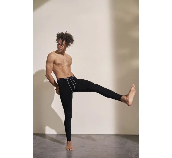 Pánske termo nohavice Sloggi men Štart Long Long box čierne