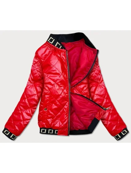 Červená dámská bunda bomber model 17110222 - S'WEST