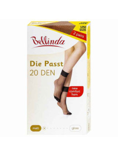 Silonkové matné ponožky 2 páry DIE PASST SOCKS 20 DEN - Bellinda - bronzová