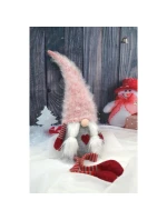 DÁMA ŠKRIATOK S HUŇATÝM KLOBÚKOM 45+36CM