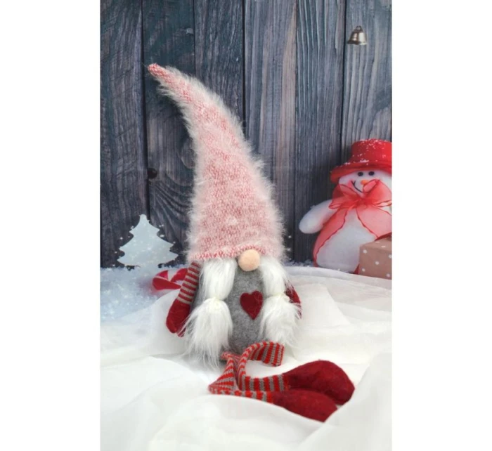 DÁMA ŠKRIATOK S HUŇATÝM KLOBÚKOM 45+36CM