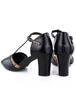 Lodičky s otvorenou špičkou čierne M.Daszynski SA107-37