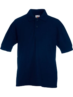Fruit of the Loom Kids 65/35 Polo Detské piqué polo 16.3417 tmavomodrá