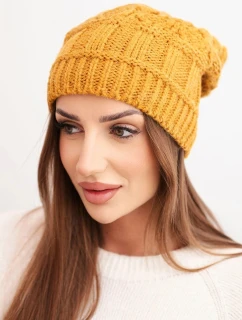 Čiapka s fleecom Marta K231 horčicová