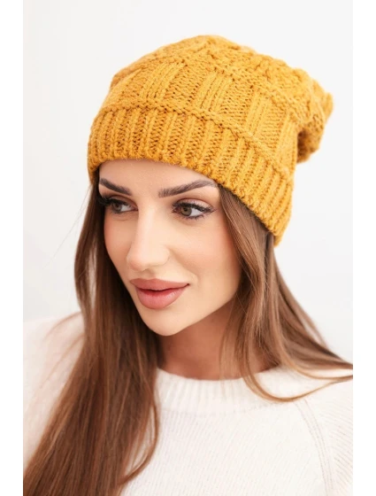 Čiapka s fleecom Marta K231 horčicová Čiapka s fleecom Marta K231 horčicová