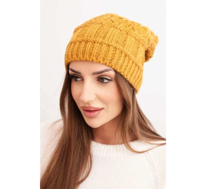 Čiapka s fleecom Marta K231 horčicová Čiapka s fleecom Marta K231 horčicová
