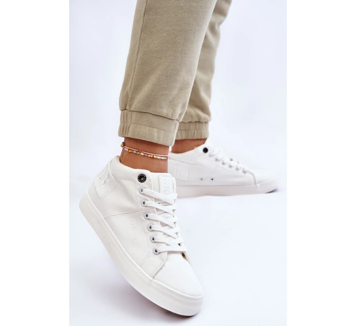 Dámské klasické vysoké tenisky Big Star model 21608900 bílé - Big Star Shoes Dámské klasické vysoké tenisky Big Star model 21608900 bílé - Big Star Shoes