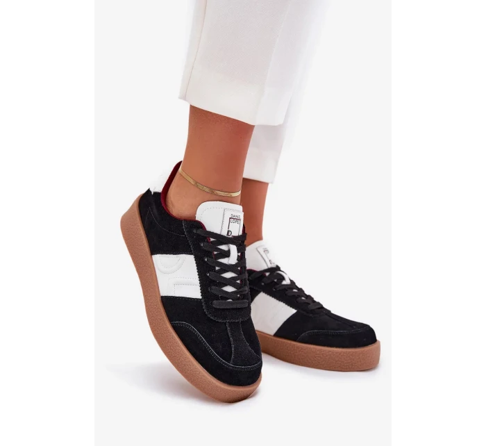 Dámske semišové tenisky Daniel Lopez Just Dare - čierne