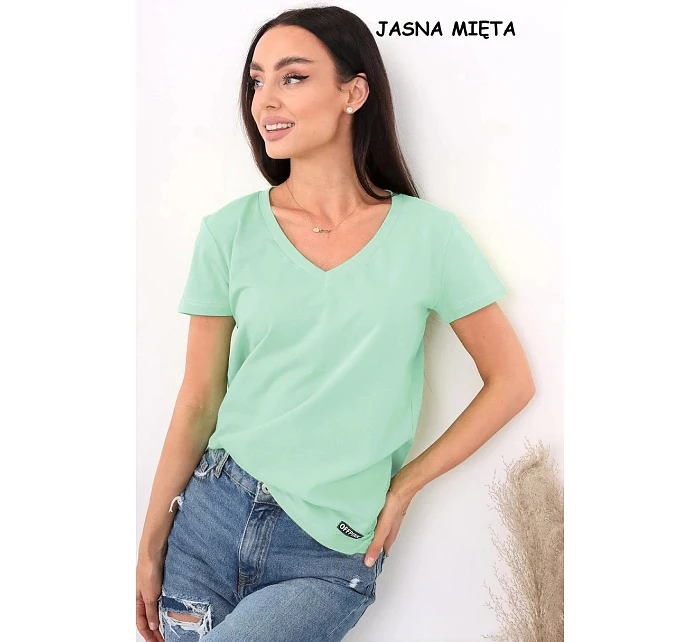 Dámske tričko s krátkym rukávom Serek brown - Off Pink