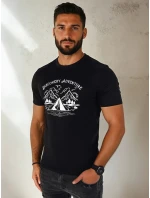 Pánské tričko s potiskem černé Dstreet model 21973783 - FashionStreet Pánské tričko s potiskem černé Dstreet model 21973783 - FashionStreet