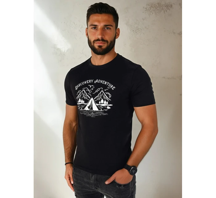 Pánské tričko s potiskem černé Dstreet model 21973783 - FashionStreet Pánské tričko s potiskem černé Dstreet model 21973783 - FashionStreet