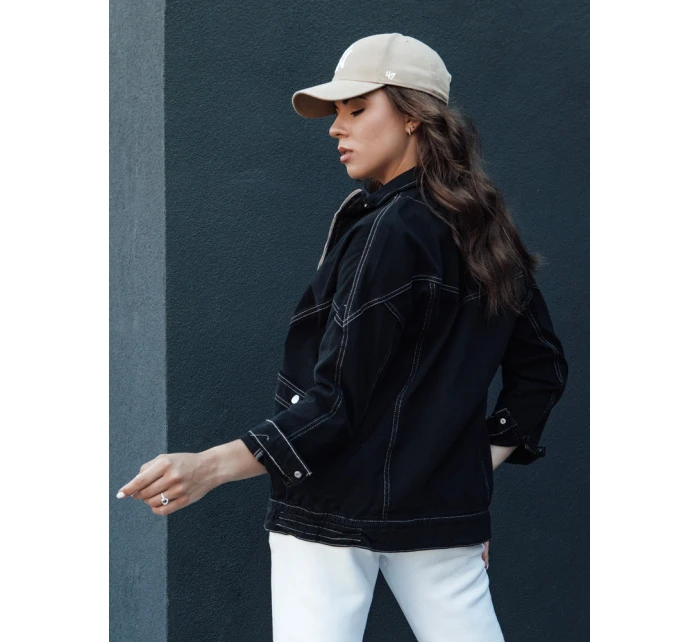 Dámská přechodná džínová bunda černá Dstreet model 21979142 - FashionStreet Dámská přechodná džínová bunda černá Dstreet model 21979142 - FashionStreet