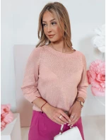 Dámský oversize svetr pudrově růžový Dstreet model 21985623 - FashionStreet