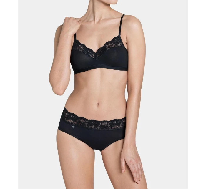 Dámske nohavičky sloggi Romance Tai - čierne - SLOGGI Dámske nohavičky sloggi Romance Tai - čierne - SLOGGI