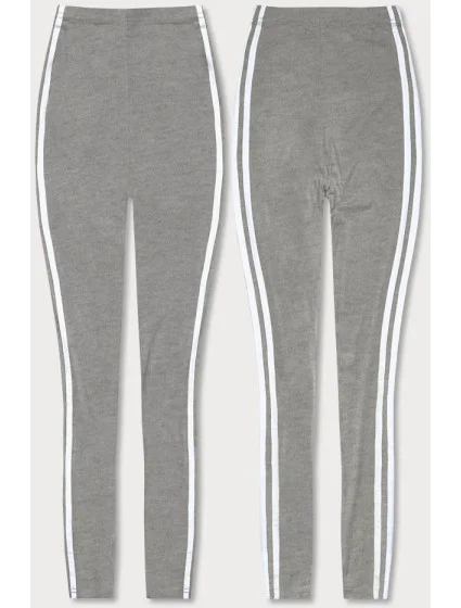 Bavlnené legíny v šedej melanžovej farbe (YW01049-3-1) Bavlnené legíny v šedej melanžovej farbe (YW01049-3-1)