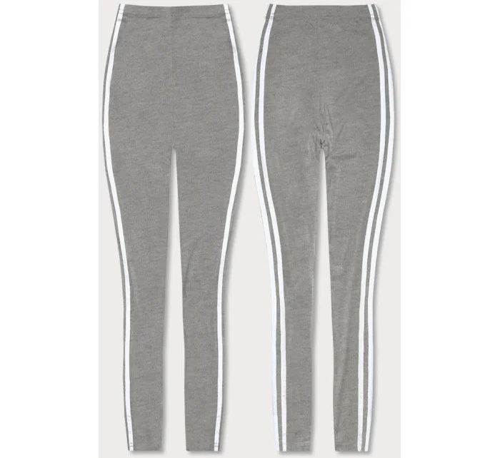 Bavlnené legíny v šedej melanžovej farbe (YW01049-3-1) Bavlnené legíny v šedej melanžovej farbe (YW01049-3-1)