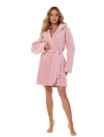 Dámsky župan 2411 Lazy beige - L&L Dámsky župan 2411 Lazy beige - L&L