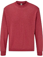 Mikina Fruit of the Loom Classic Set-In Sweat 16.2202, vintage heather red Mikina Fruit of the Loom Classic Set-In Sweat 16.2202, vintage heather red