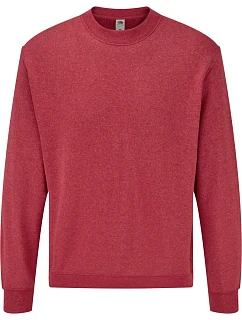 Mikina Fruit of the Loom Classic Set-In Sweat 16.2202, vintage heather red