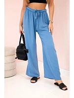 Kalhoty s širokým pasem džínovina