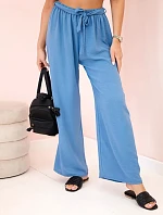 Džínsové nohavice so širokým pásom