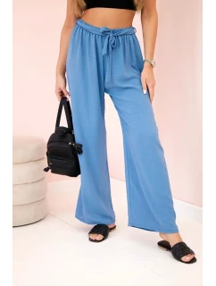 Kalhoty s širokým pasem džínovina