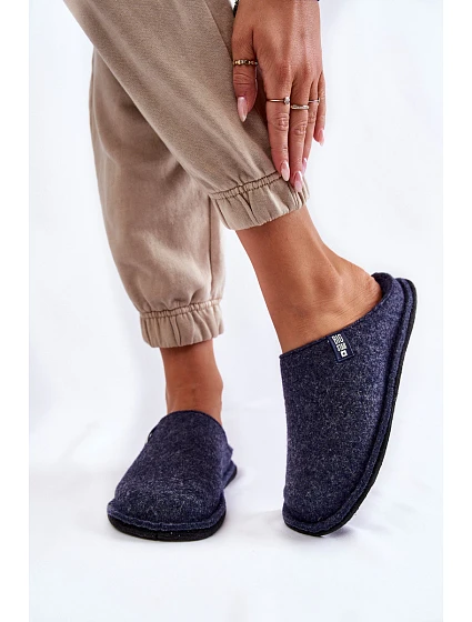 Klasické dámské pantofle Big Star model 21601024 Námořnická modrá - Big Star Shoes Klasické dámské pantofle Big Star model 21601024 Námořnická modrá - Big Star Shoes