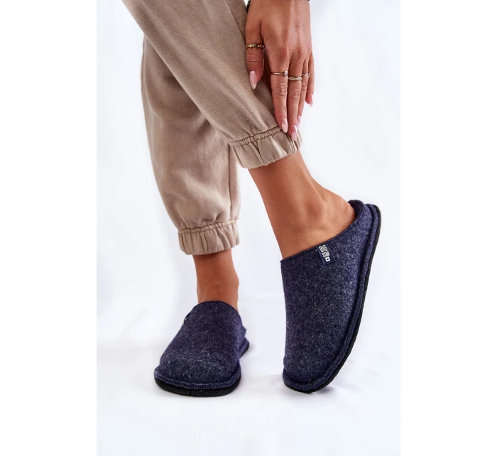 Klasické dámské pantofle Big Star model 21601024 Námořnická modrá - Big Star Shoes