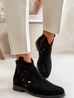 Dámské Botky S Na Zip Černé model 21668174 - S.Barski