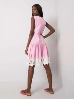 Sukienka LK SK model 19684700 różowy - FPrice Sukienka LK SK model 19684700 różowy - FPrice