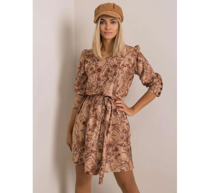 Šaty LK SK 508143.72P svetlohnedé