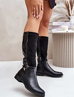 Zateplené čižmy ASA62-112 black - Jezzi