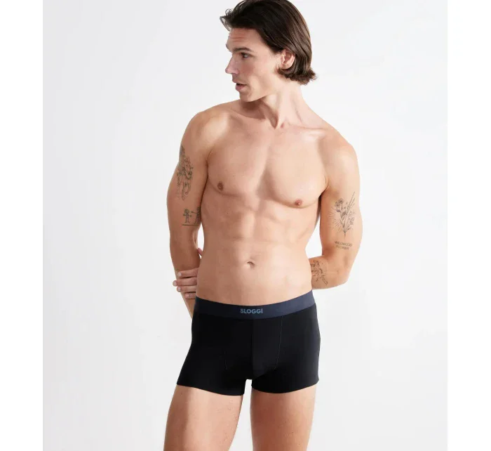 Pánske boxerky EVER Ease Hipster 2P - BLACK - black 0004 - SLOGGI