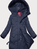 Dámska prechodná bunda s kapucňou LHD tmavomodrá (LHD-24585)