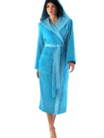 Dámsky župan Tampa duo s kapucňou 3959 tyrkysový - Vestis