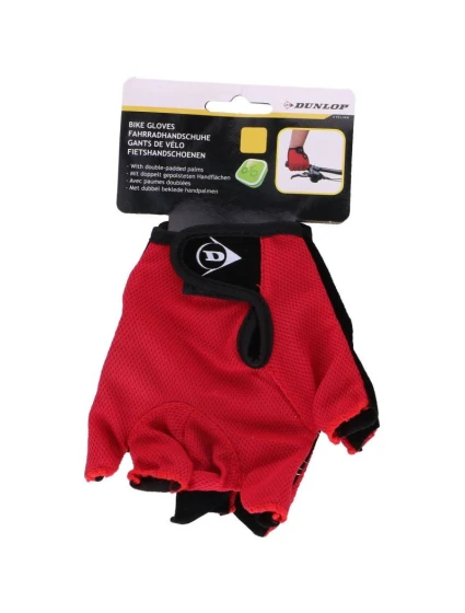 CYKLISTICKÉ RUKAVICE DUNLOP SENIOR R.XL - ČERVENÉ CYKLISTICKÉ RUKAVICE DUNLOP SENIOR R.XL - ČERVENÉ