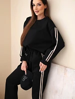 Dámsky viskózový maslový set s tienidlami čierny