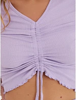 Bluzka model 22155089 jasny fioletowy - FPrice