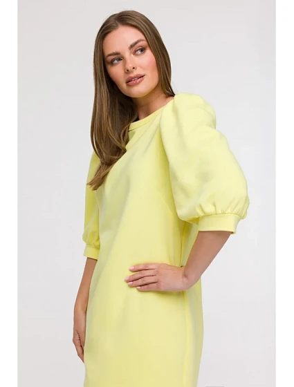 Šaty áčkového střihu s rukávy model 21047127 - BeWear