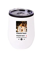 Personalizovaný cestovný termohrnček „BOWL“ s motívom prehrávača Personalizovaný cestovný termohrnček „BOWL“ s motívom prehrávača