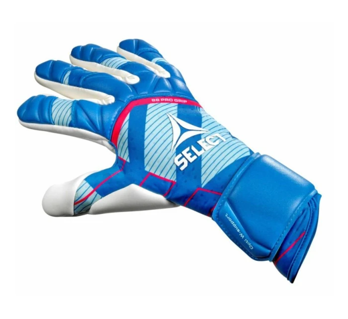 SELECT 88 Pro Grip modro-biele futbalové rukavice pre brankárov