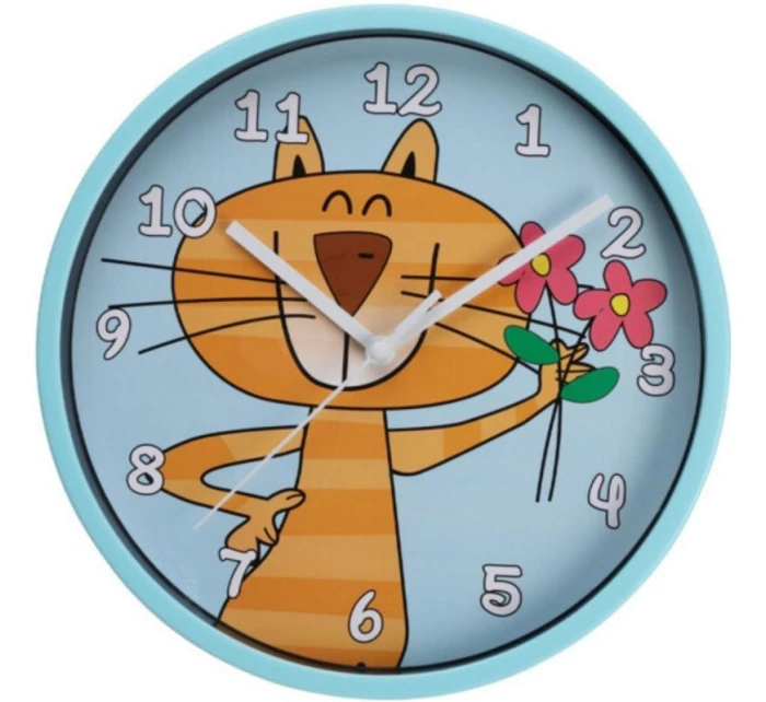 NÁSTENNÉ HODINY PRE DETI 22,5 CM MAČKA NÁSTENNÉ HODINY PRE DETI 22,5 CM MAČKA