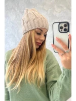 Fleecová čepice  beige model 18750139 - K-Fashion