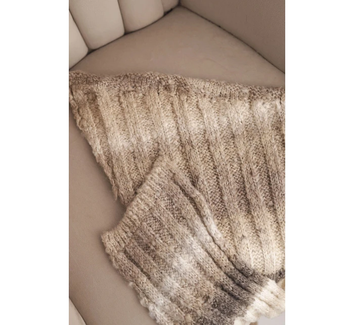 Dámsky vlnený komínový šál KN20 fialový