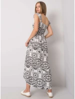 Šaty DHJ SK 13572.09P bielo-čierne