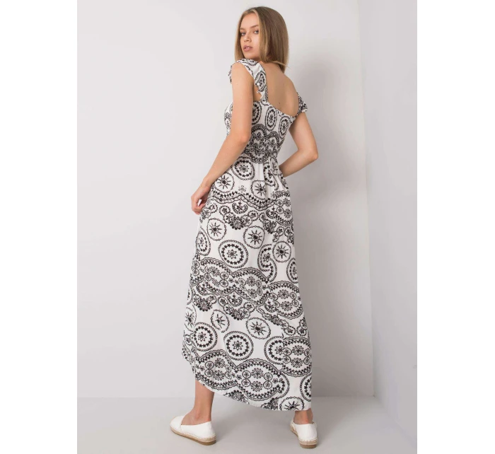 Šaty DHJ SK 13572.09P bielo-čierne