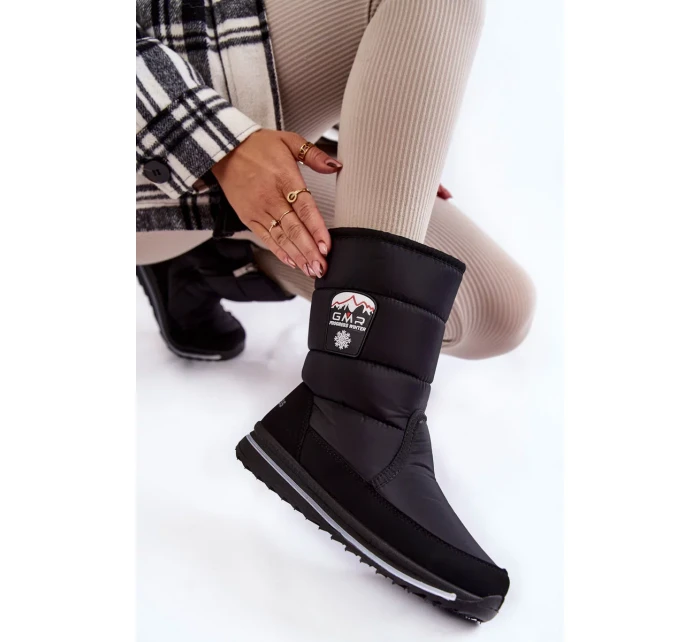 Dámske snežnice so zipsom Progress PROGJ-21-09 Black Dámske snežnice so zipsom Progress PROGJ-21-09 Black